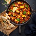 Paneer Tikka Masala With Laccha Paratha & Salad