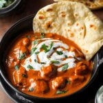 Laccha Paratha with Paneer Butter Masala & Salad