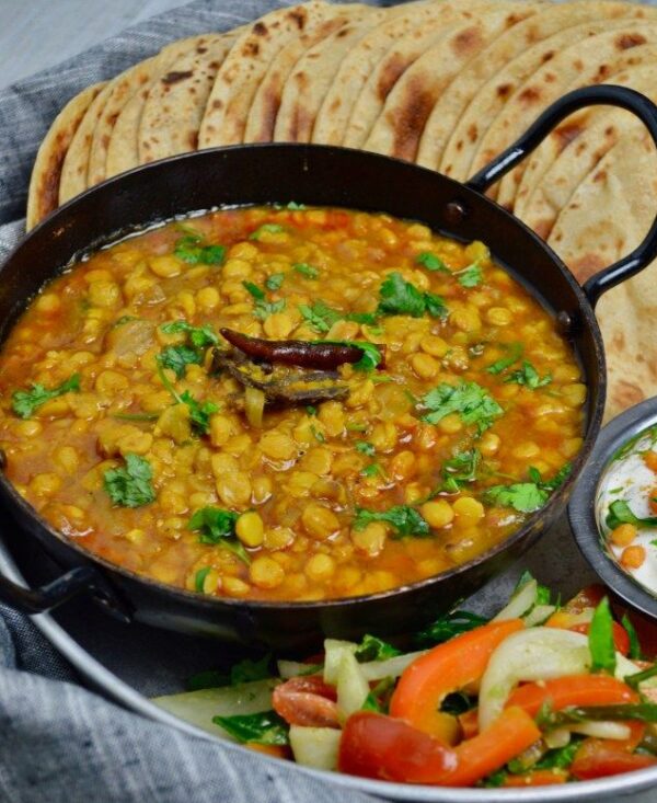 Laccha Paratha With Dal Fry
